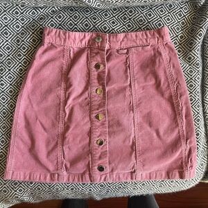 Rag & Bone Corduroy Button-Front Mini Skirt